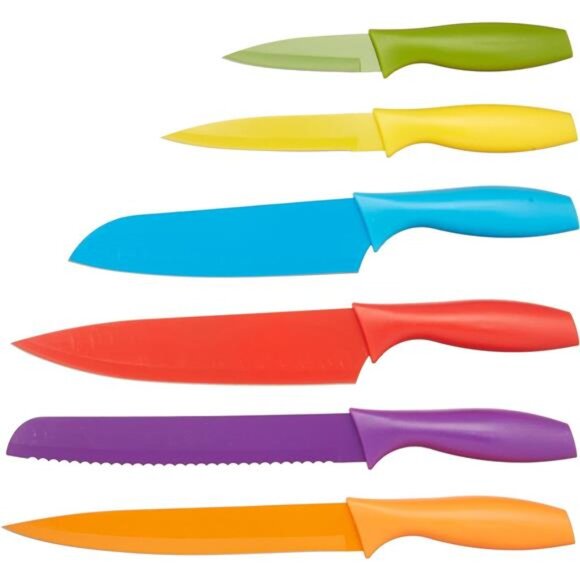 Kitchen 12-Piece Knife Set, 6 Knives with 6 Blade Guards - Picture 5 of 10